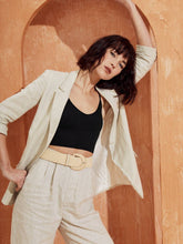 Astrid Straw Woven Stretchy Belt