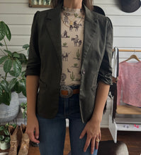 Milos Solid Blazer - Khaki