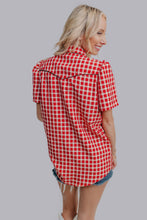MK611 SL Button Down Shirt - Red Gingham