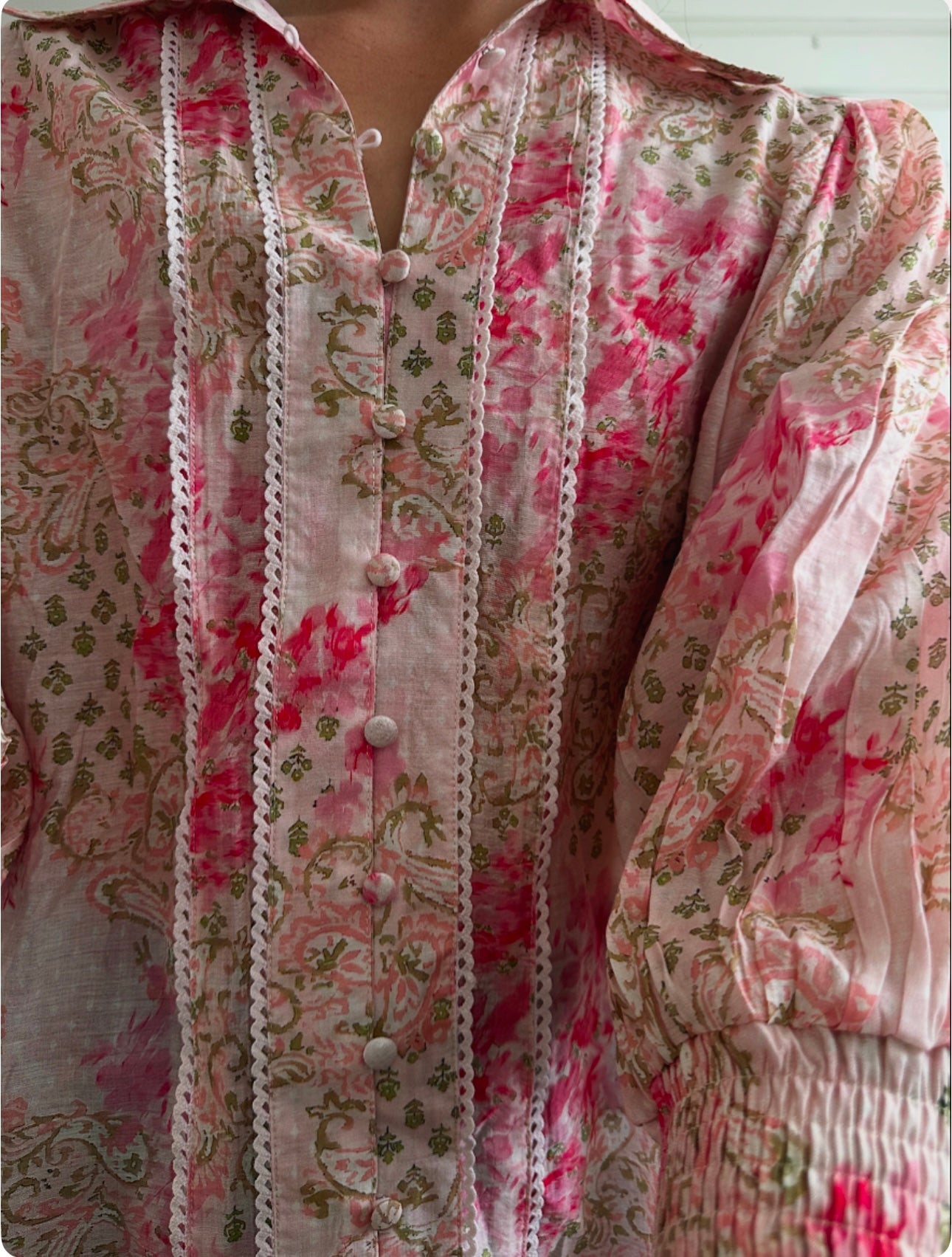 Jonty Floral Blouse - Pink