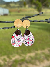 Earrings- Timber statement- Pink Floral