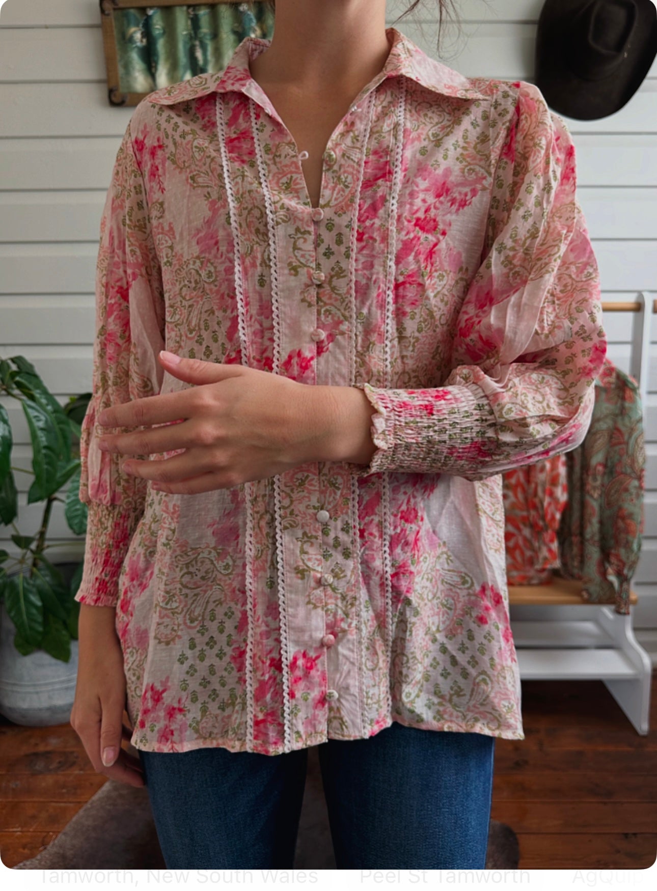 Jonty Floral Blouse - Pink