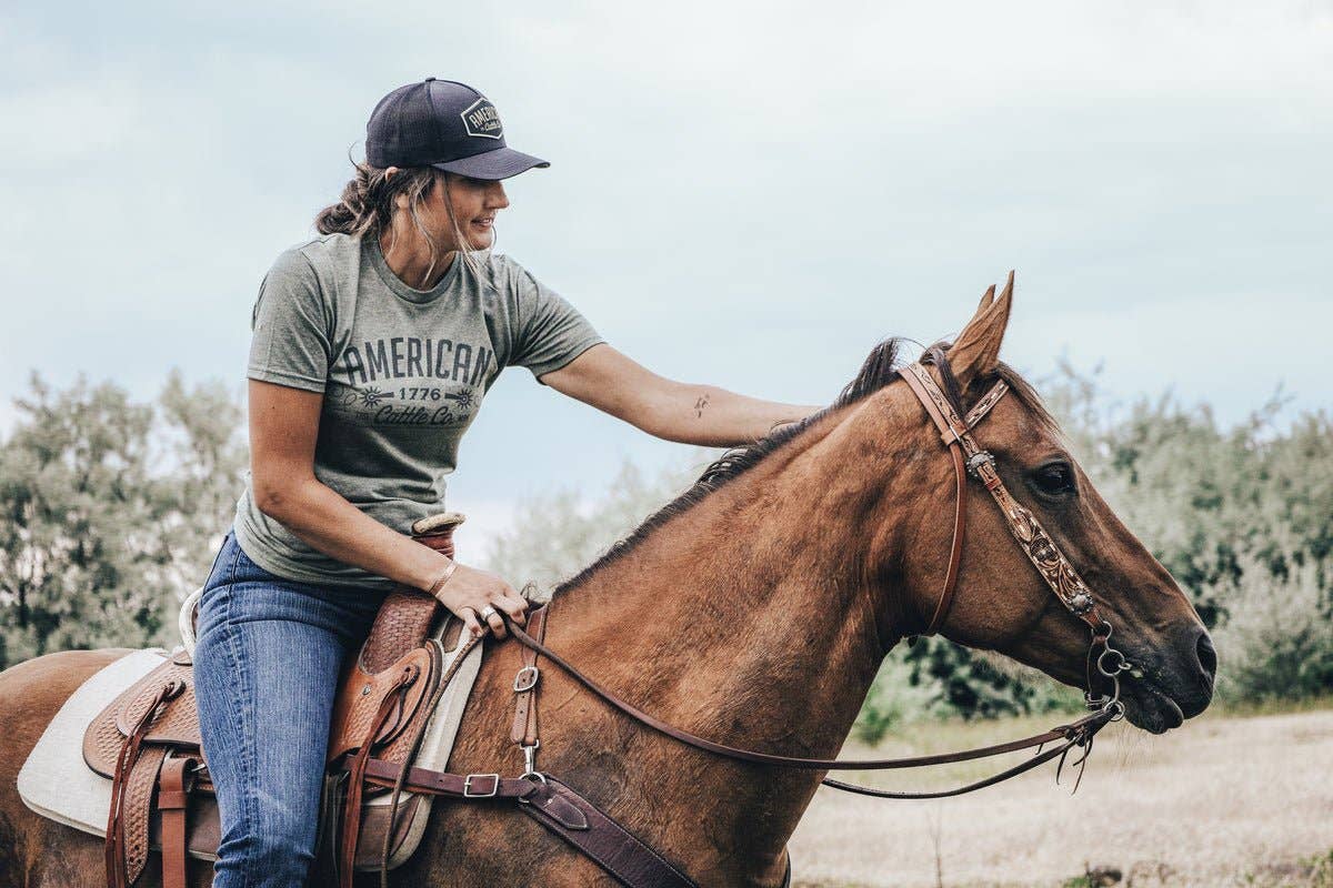 Western Tee: Sage / 2X