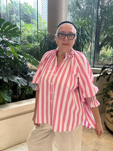 Stripe Shirt - 921 - Pink