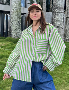 Stripe Shirt - 903 - Green