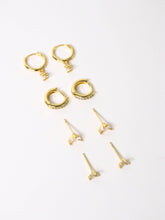 Summer 18K Gold Stacker Earring Set