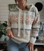 GIANELLA HOODED JAQUARD KNIT JUMPER