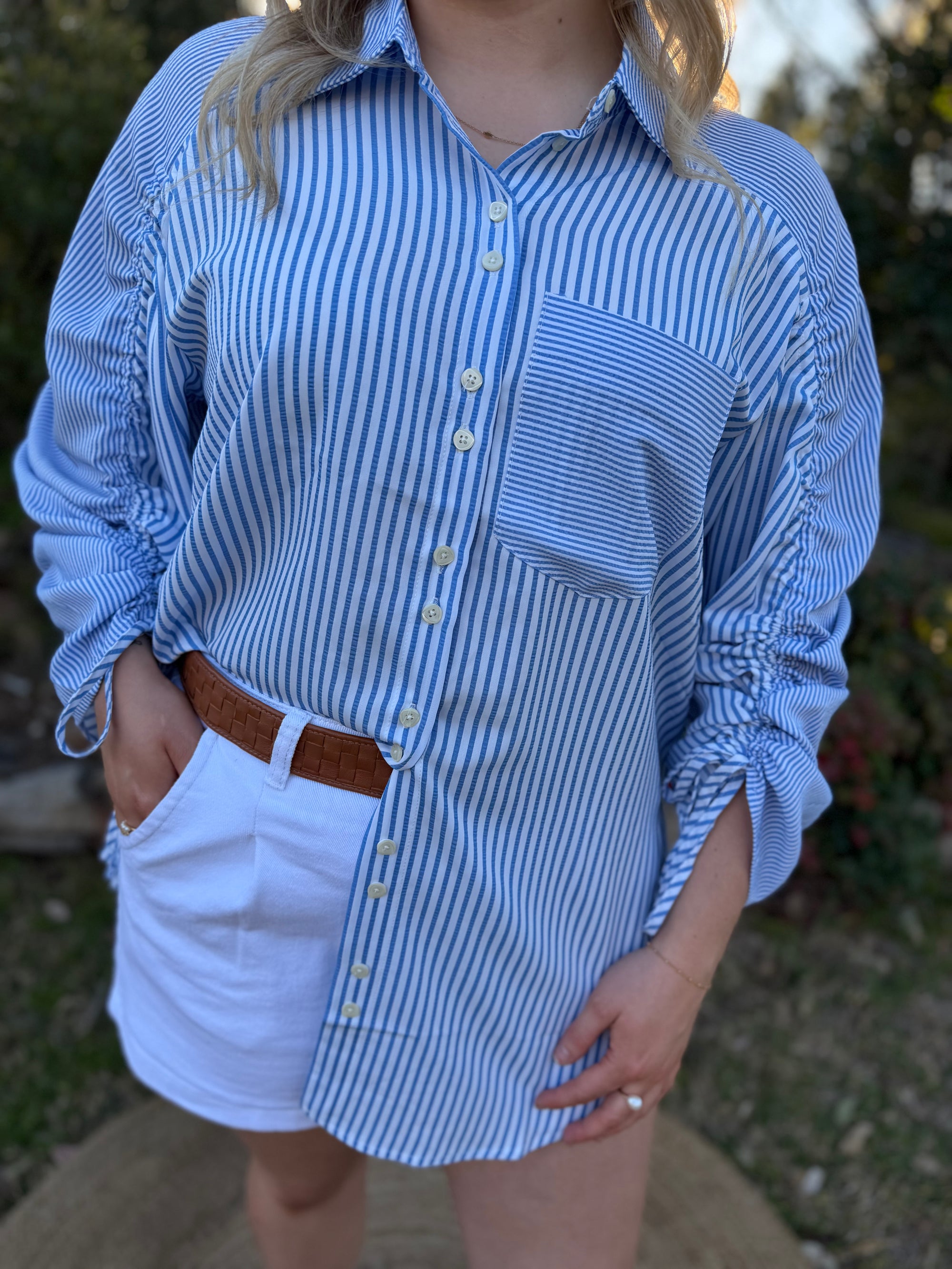 Stockyard Stripe Shirt | Blue