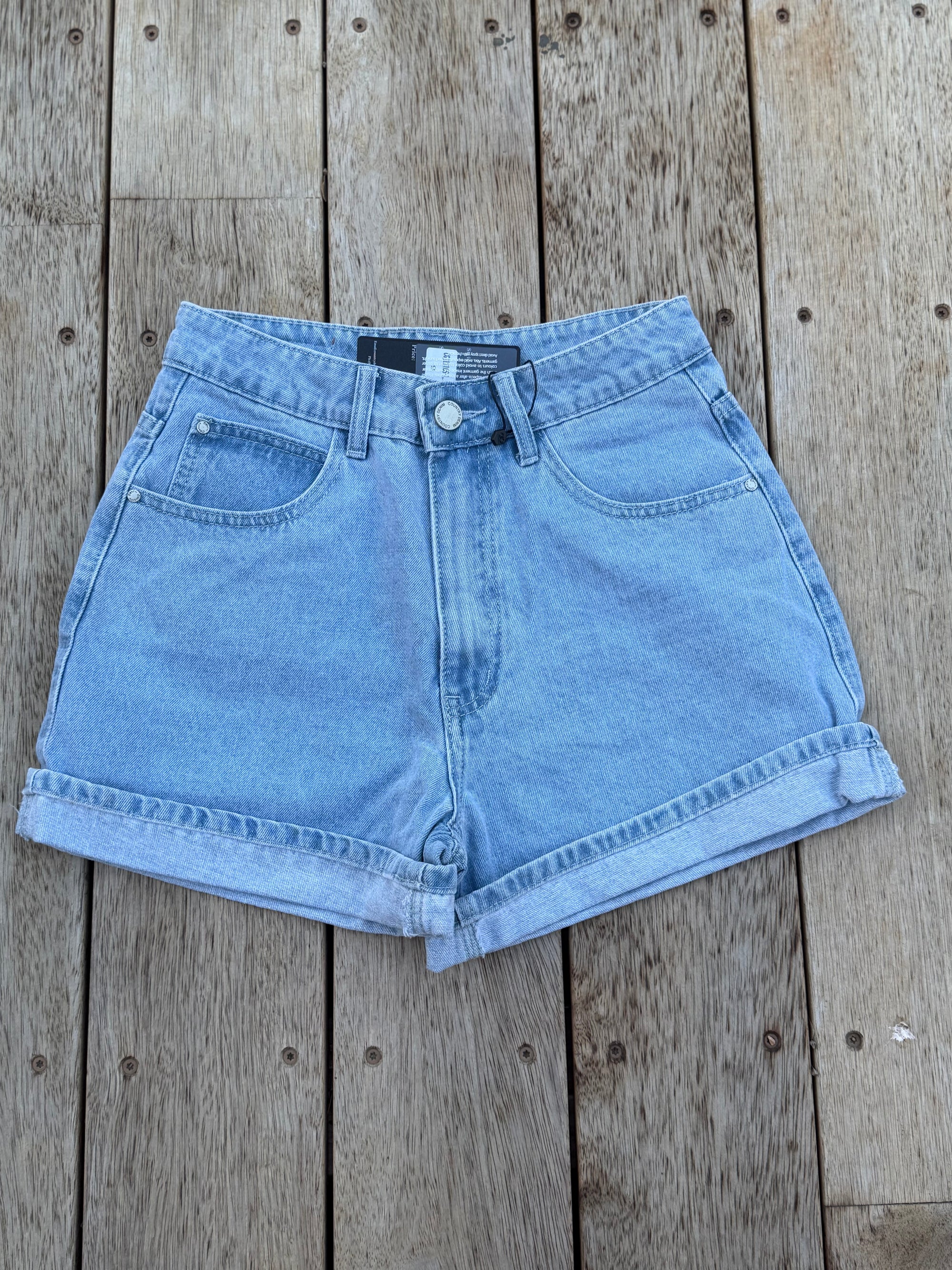 The Arden Cuff Denim Shorts