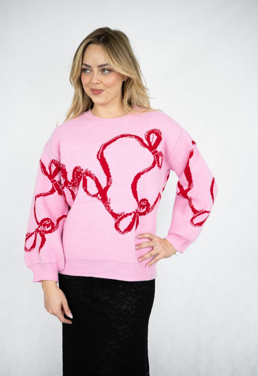 Bow Knit- pink