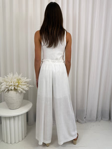 White Linen Pants