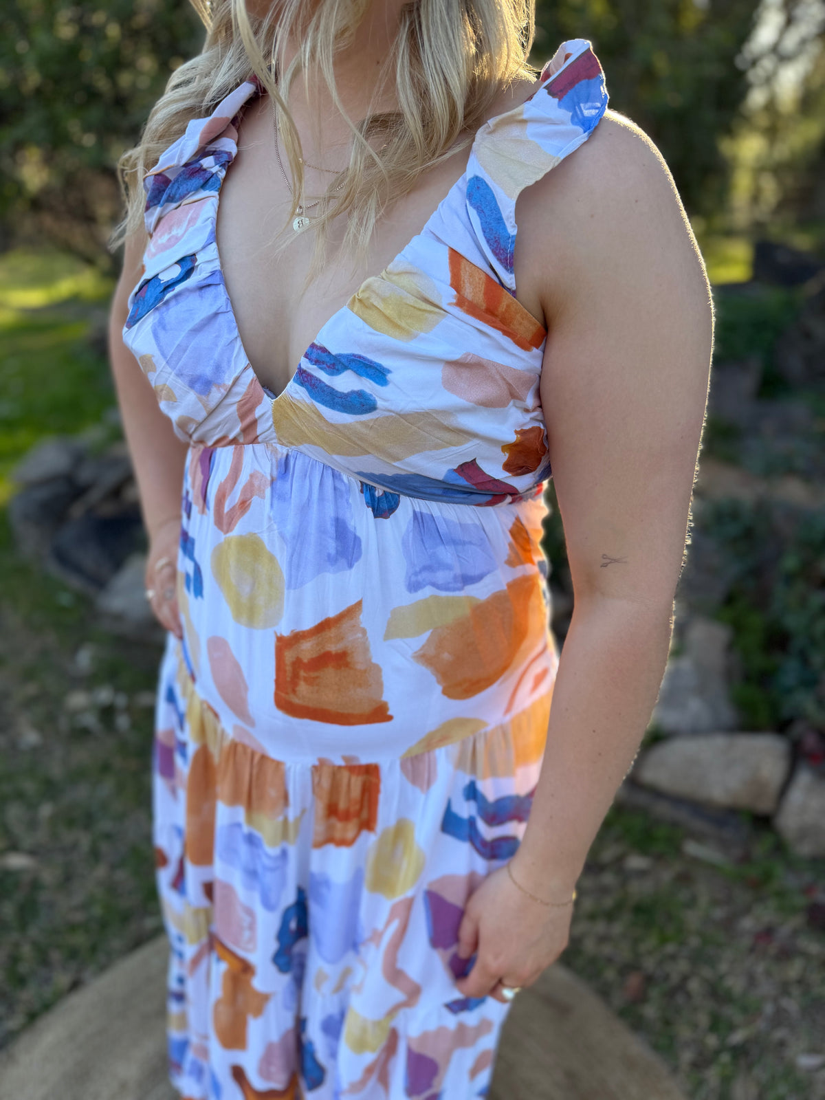 Summer Sketch Maxi Dress
