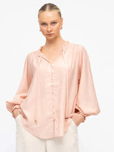 Alice Peasant Top - Pink