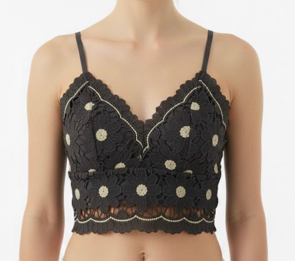 Wildflower Lace Cami black