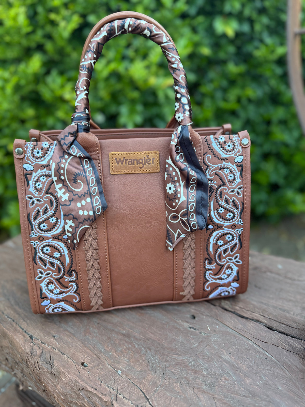 Wrangler Paisley Print Tote Crossbody