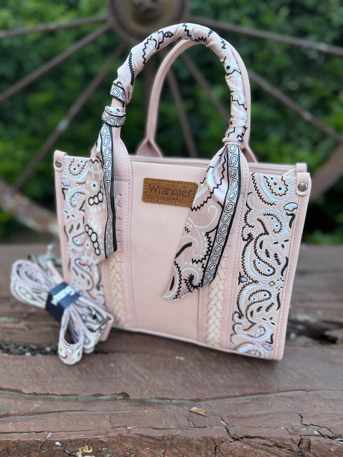 Wrangler Paisley Print Tote Crossbody