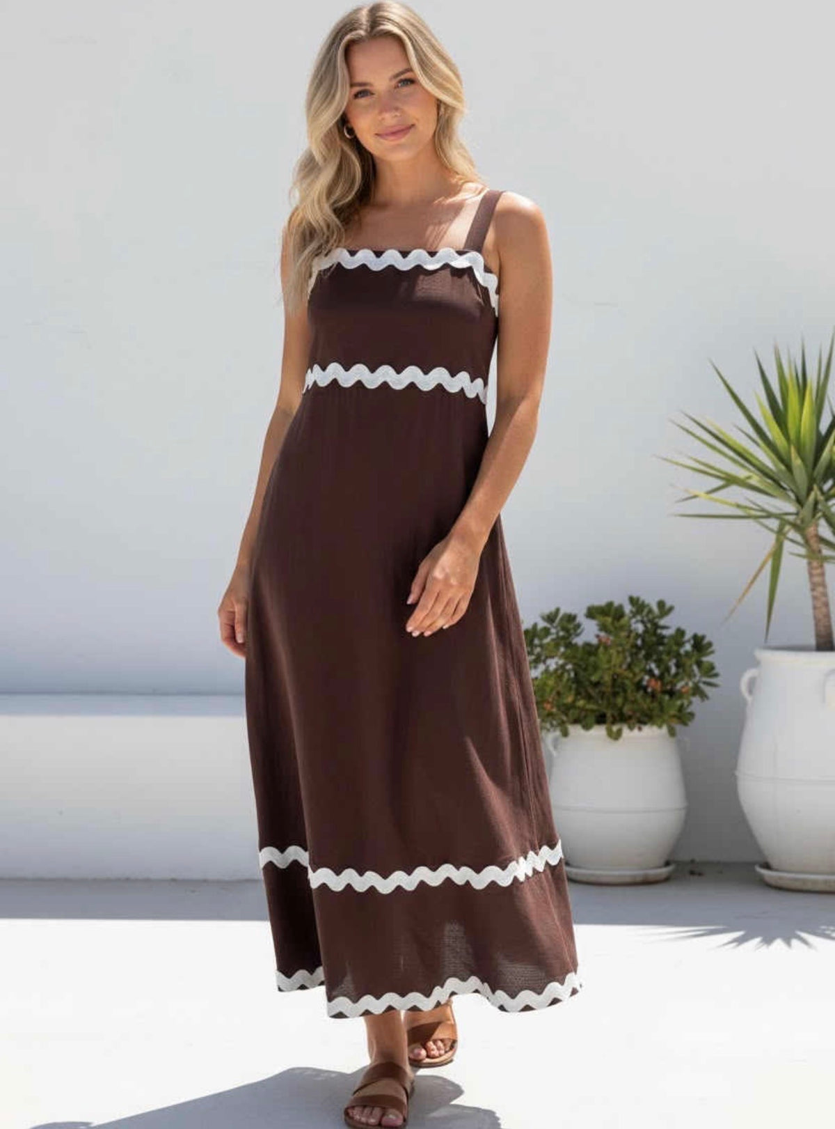 Maxi dress- Chocolate