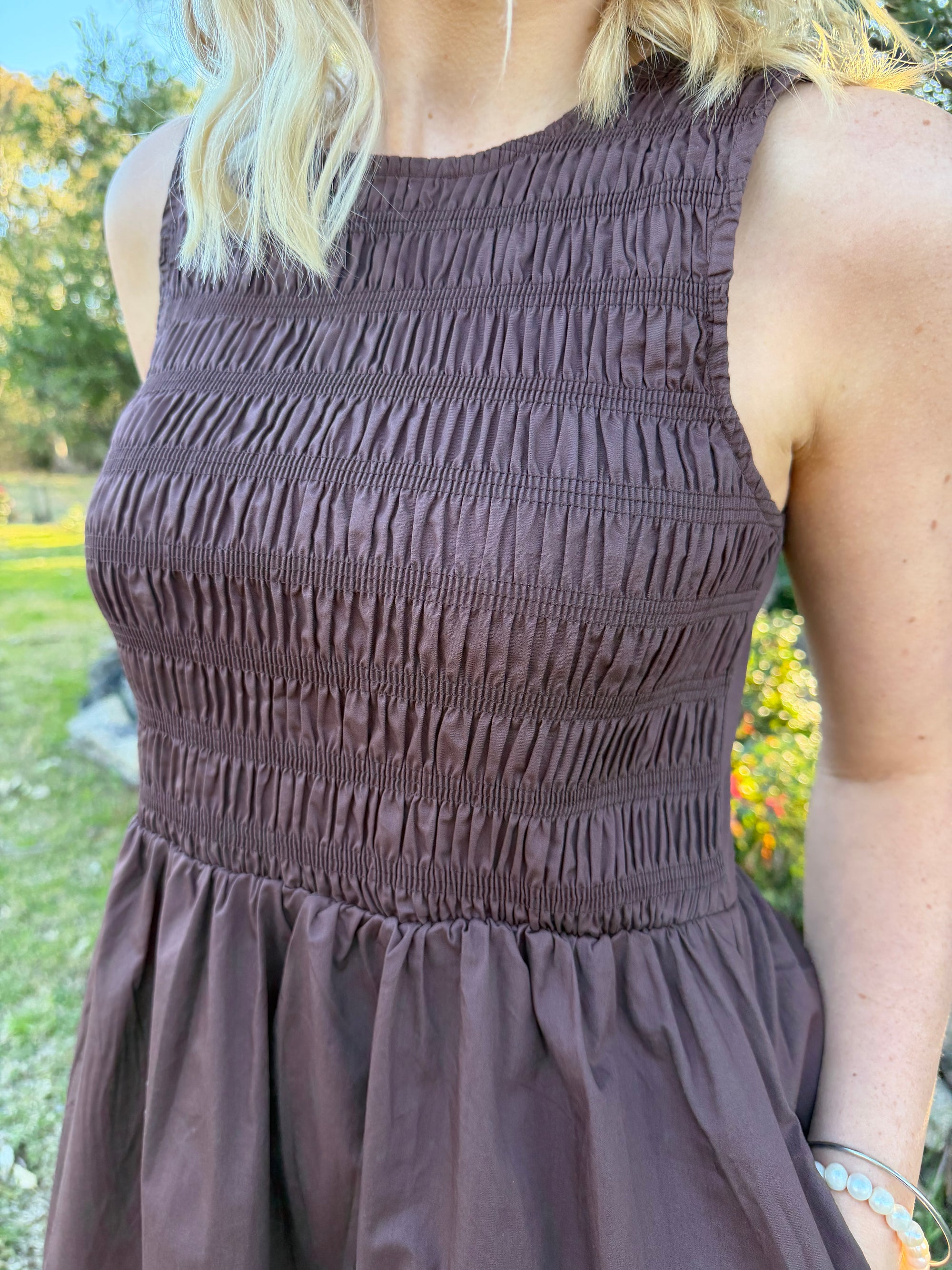 The Oakley Chocolate Midi Dress