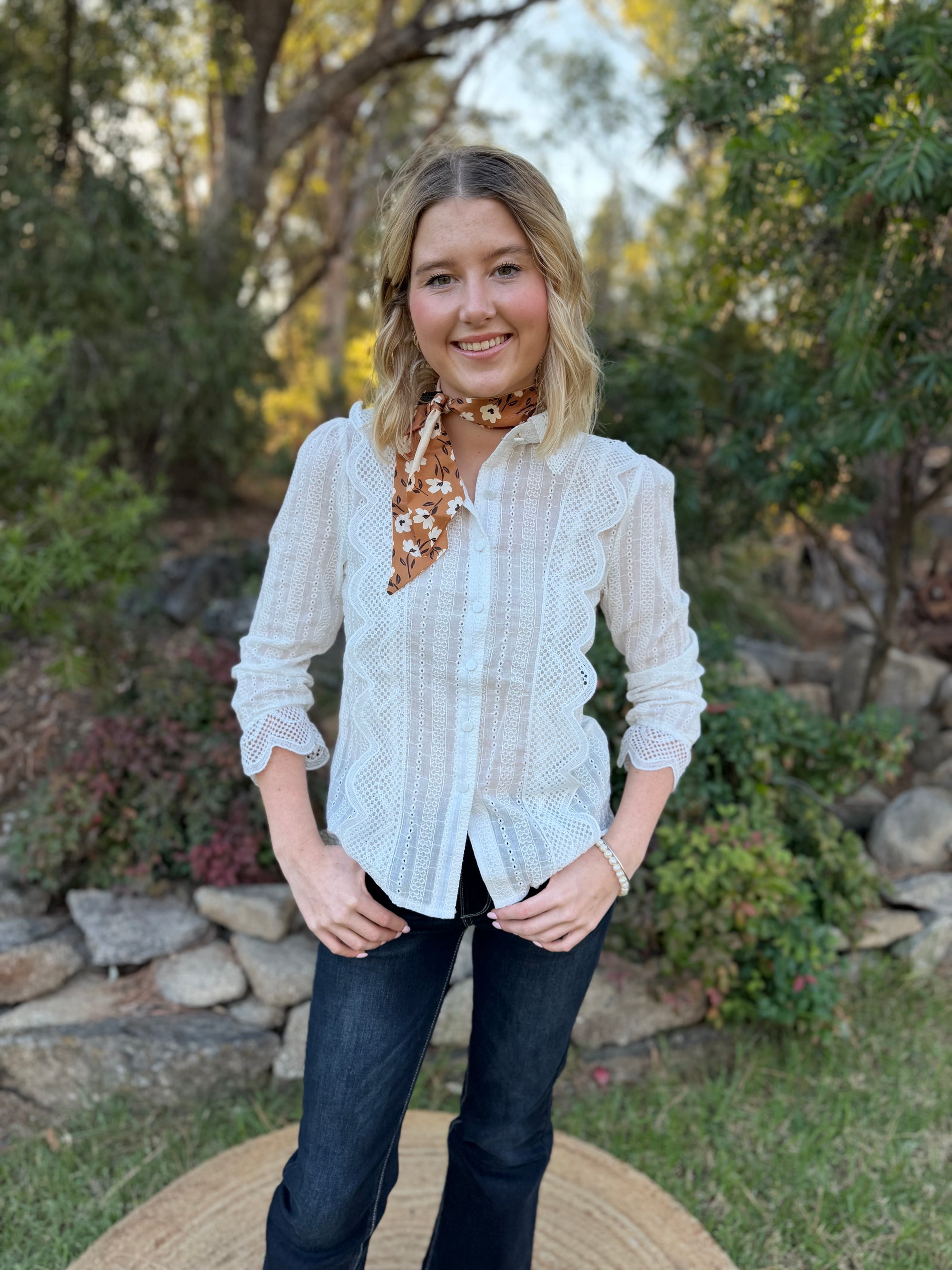 Cotton Lace Blouse
