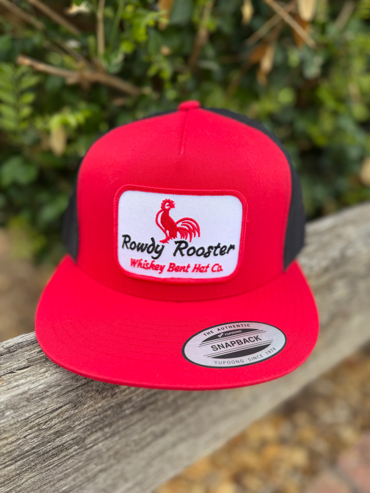 Whiskey Bent Cap Rowdy Rooster Red