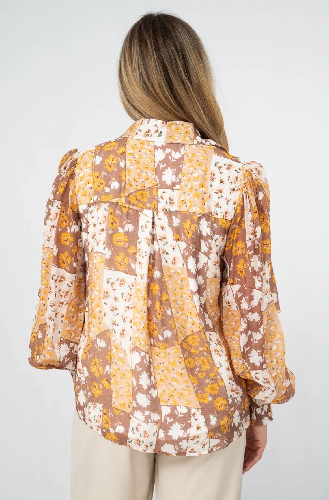 Floral Top -earth