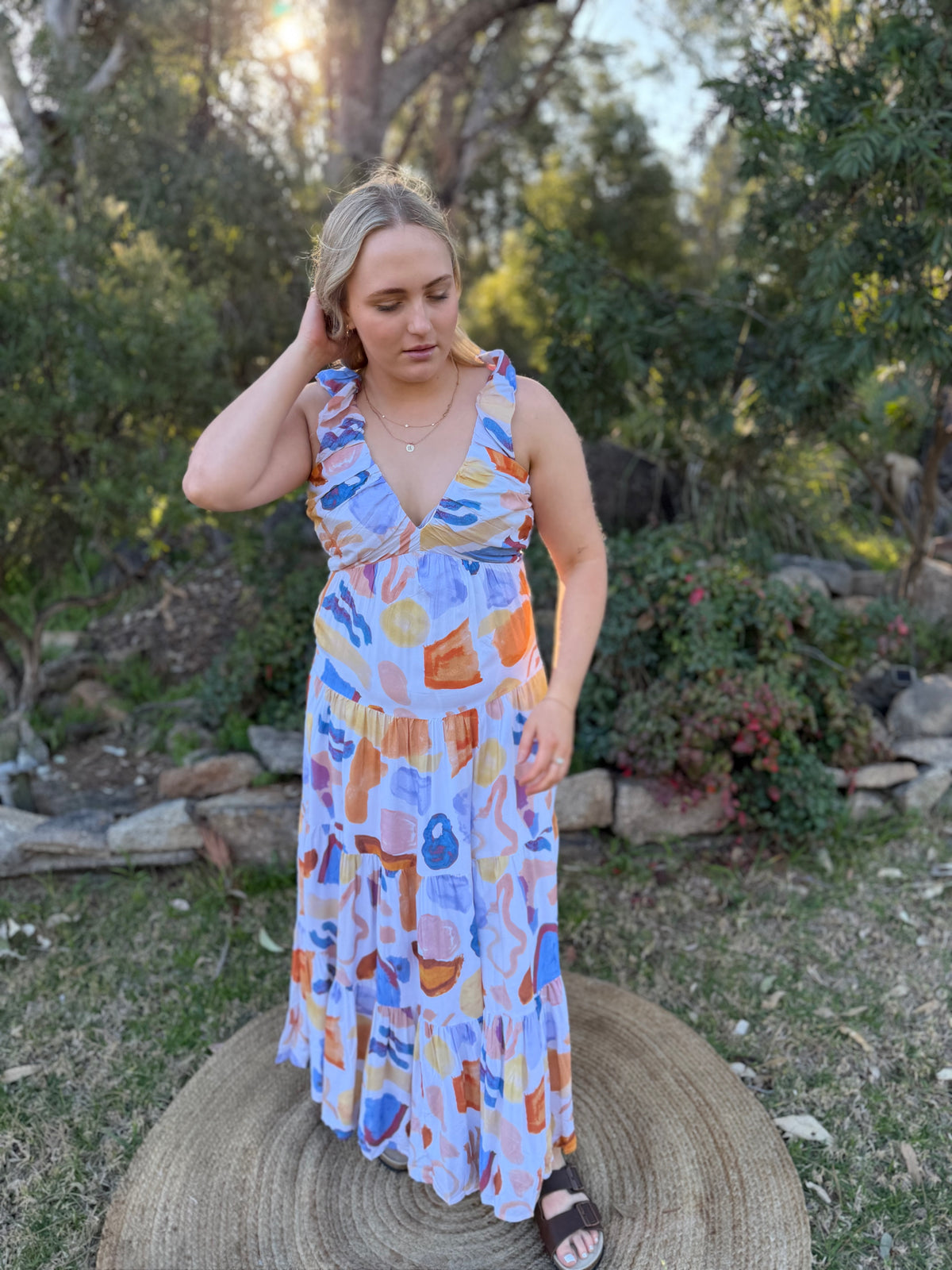 Summer Sketch Maxi Dress