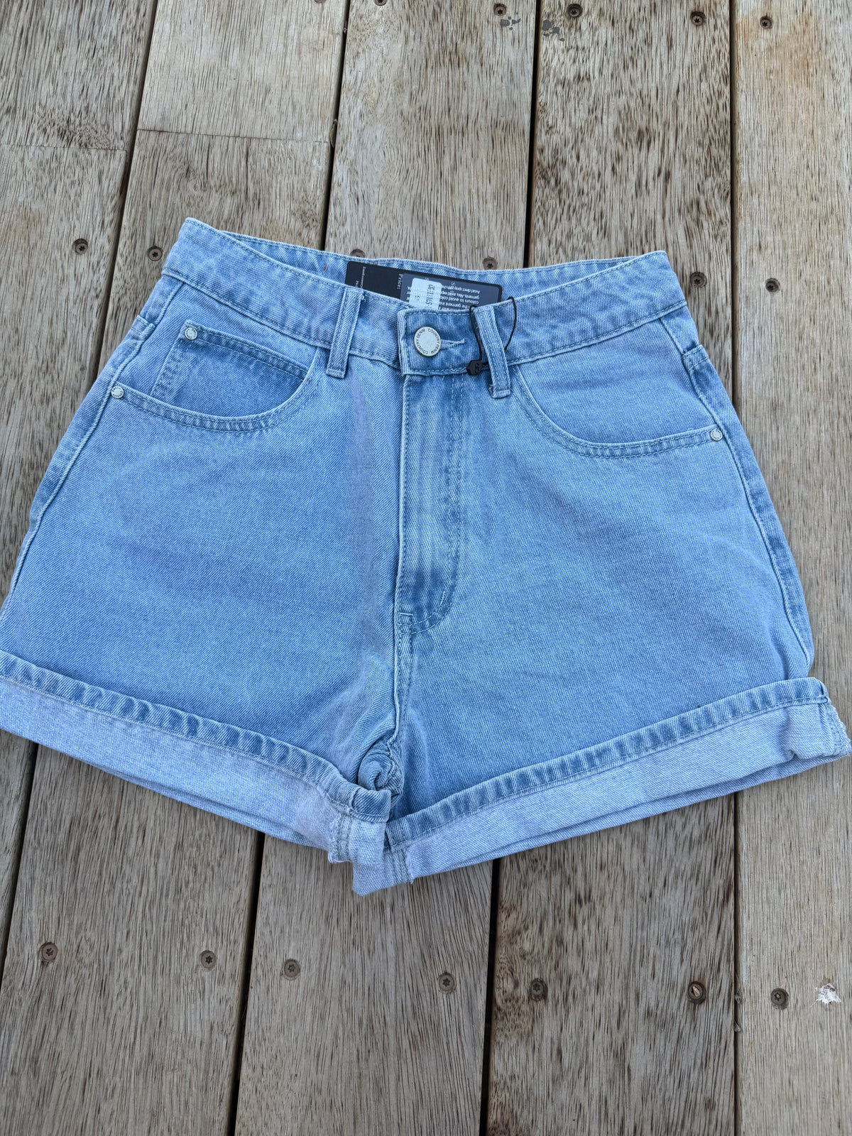 The Arden Cuff Denim Shorts