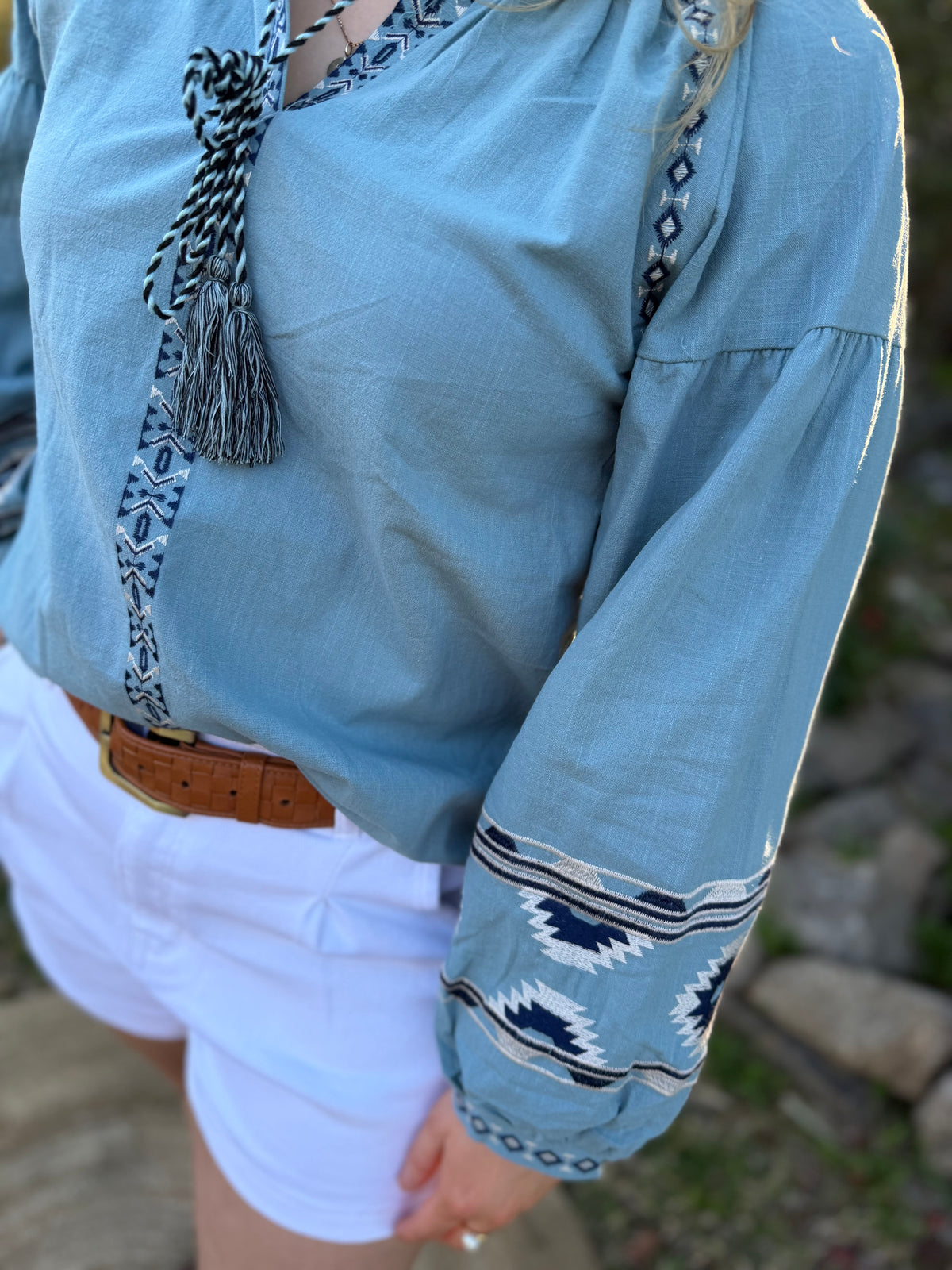 The Mesa Blouse Blue