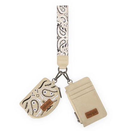 WRANGLER PAISLEY CARD COIN POUCH SET