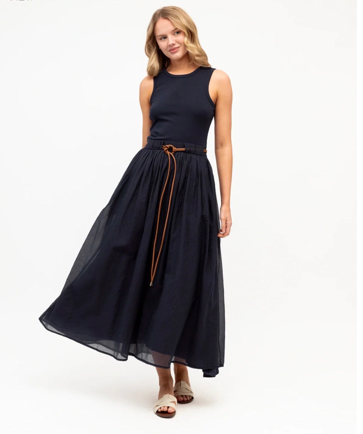 Scarlet Vale Midi Dress Navy