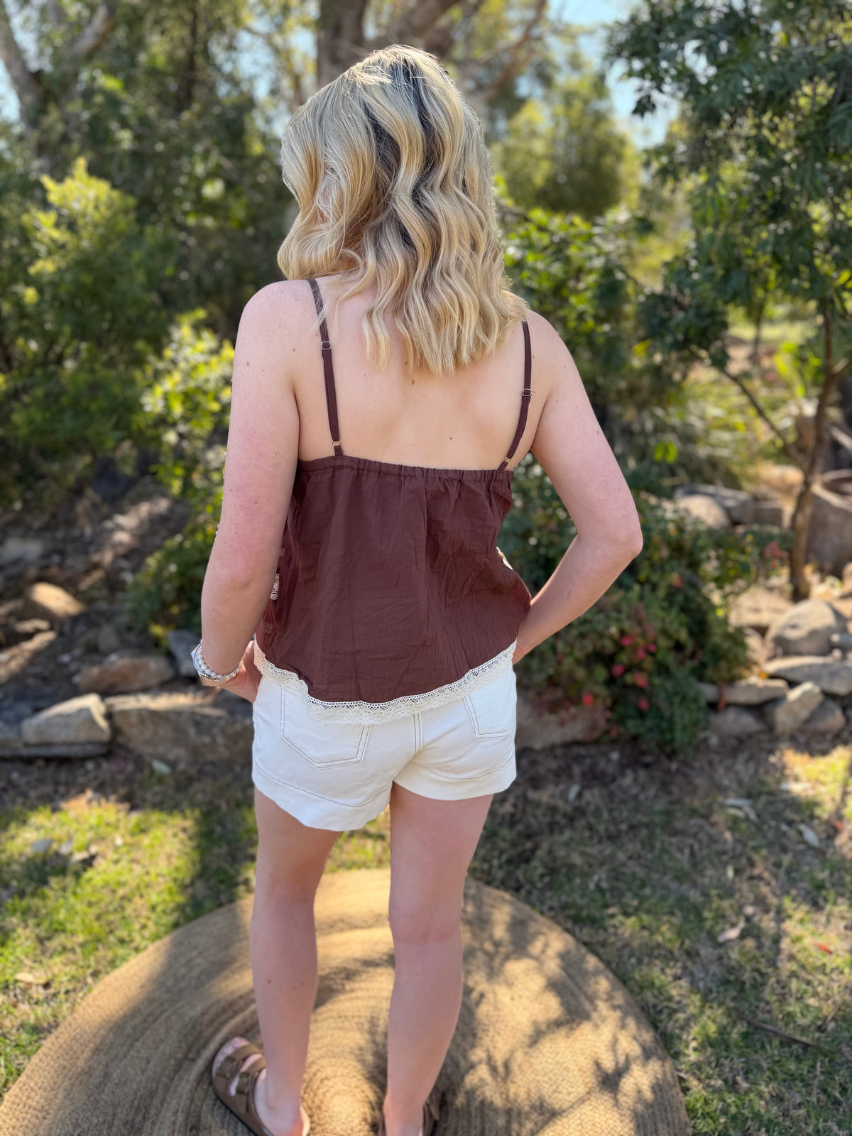 Pecan Lace Cami