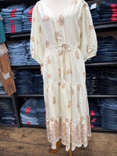 Paisley Cream Maxi Dress