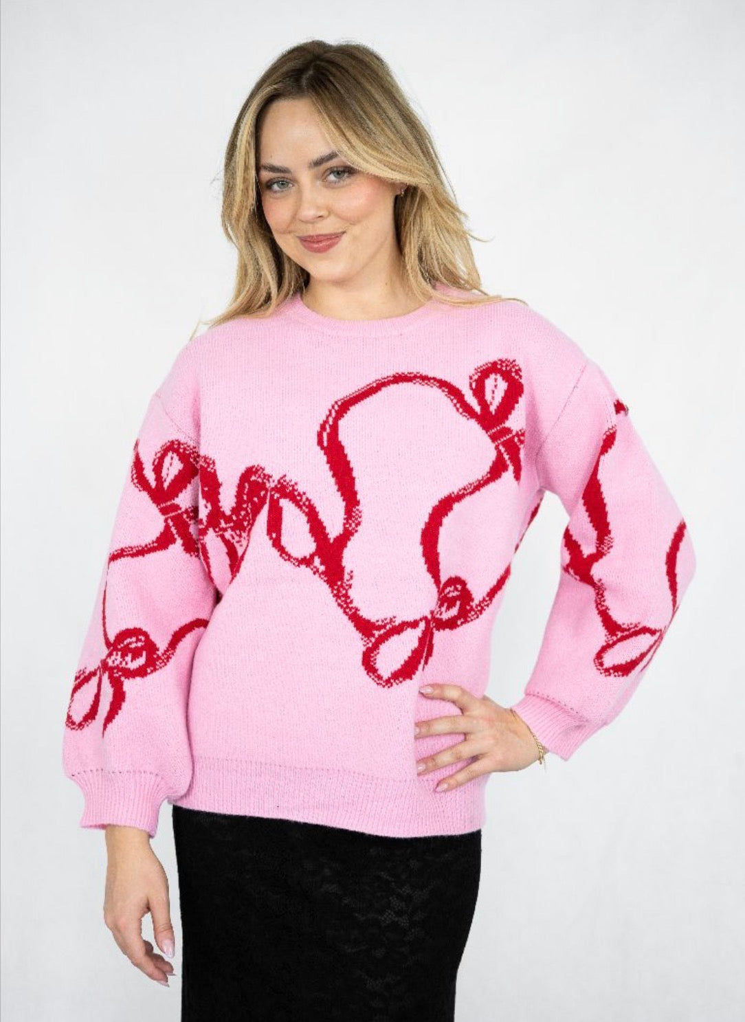Bow Knit- pink