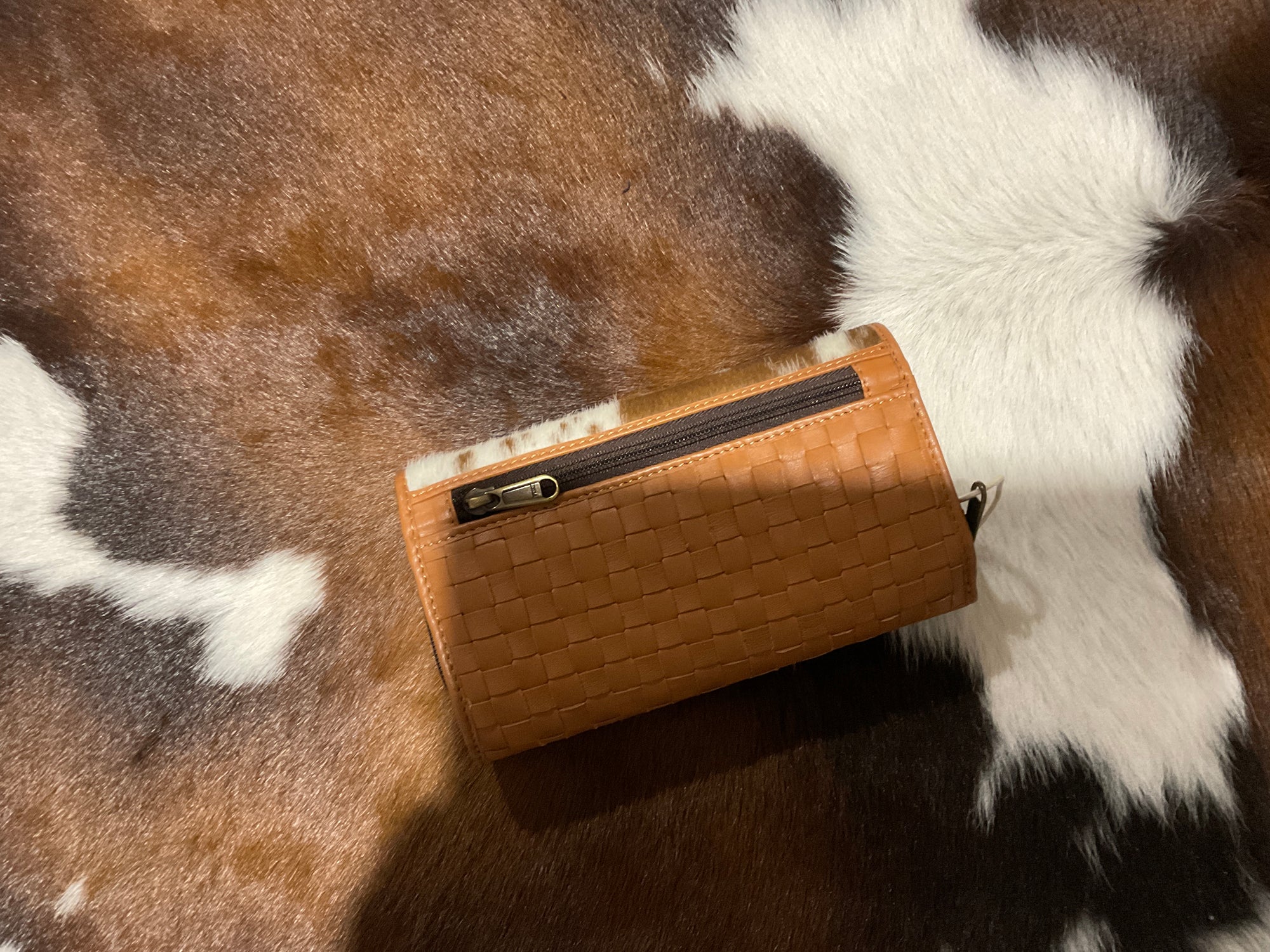 Cowhide - New York Thick Weave - Tan - Wallet