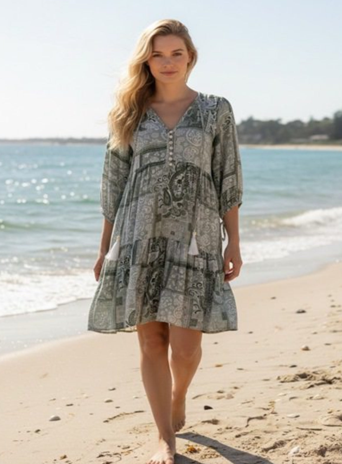 Boho Dress Green RUSTIC LACE Boho Dress Green RUSTIC LACE