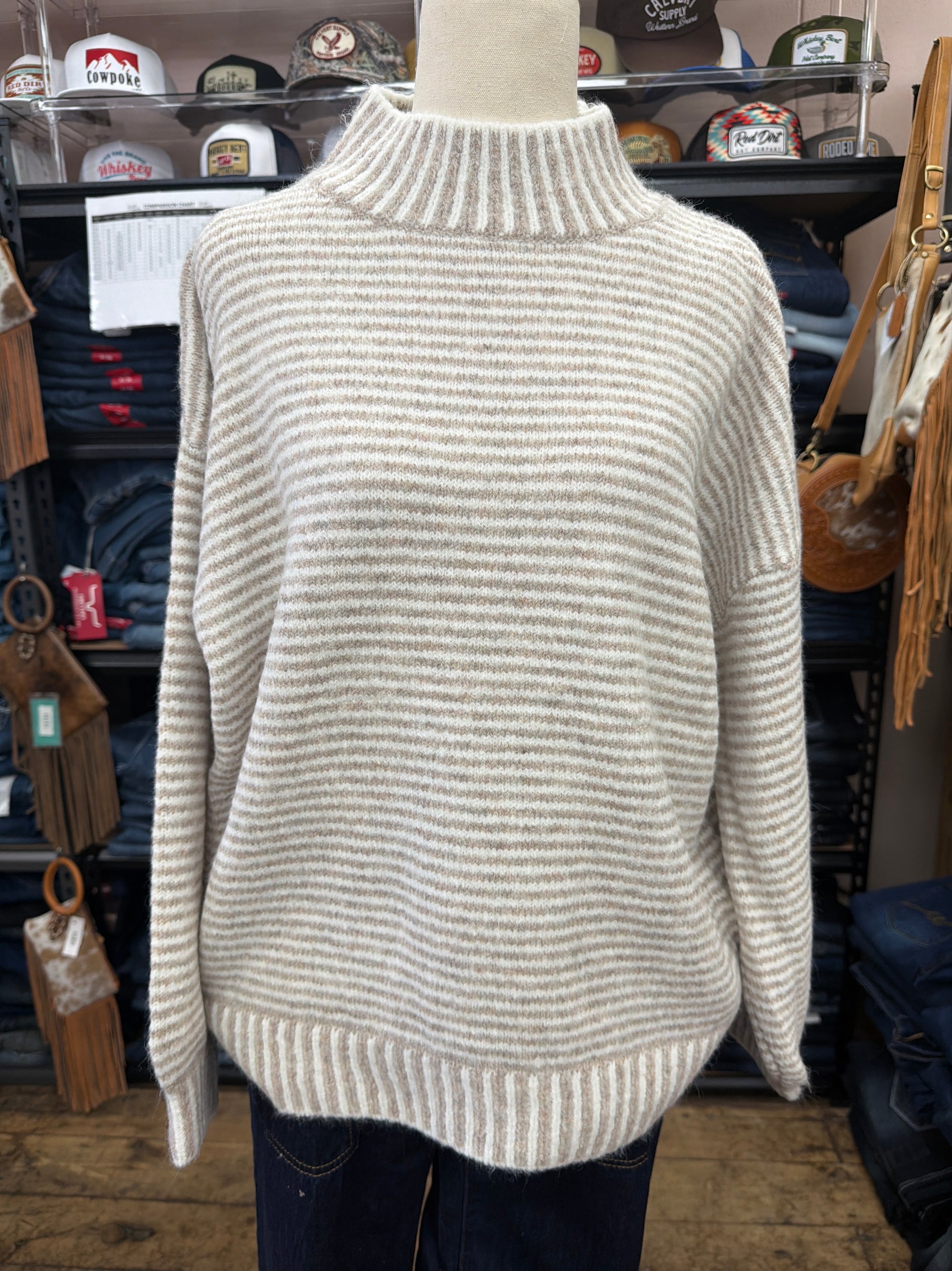 Oat Stripe Knit