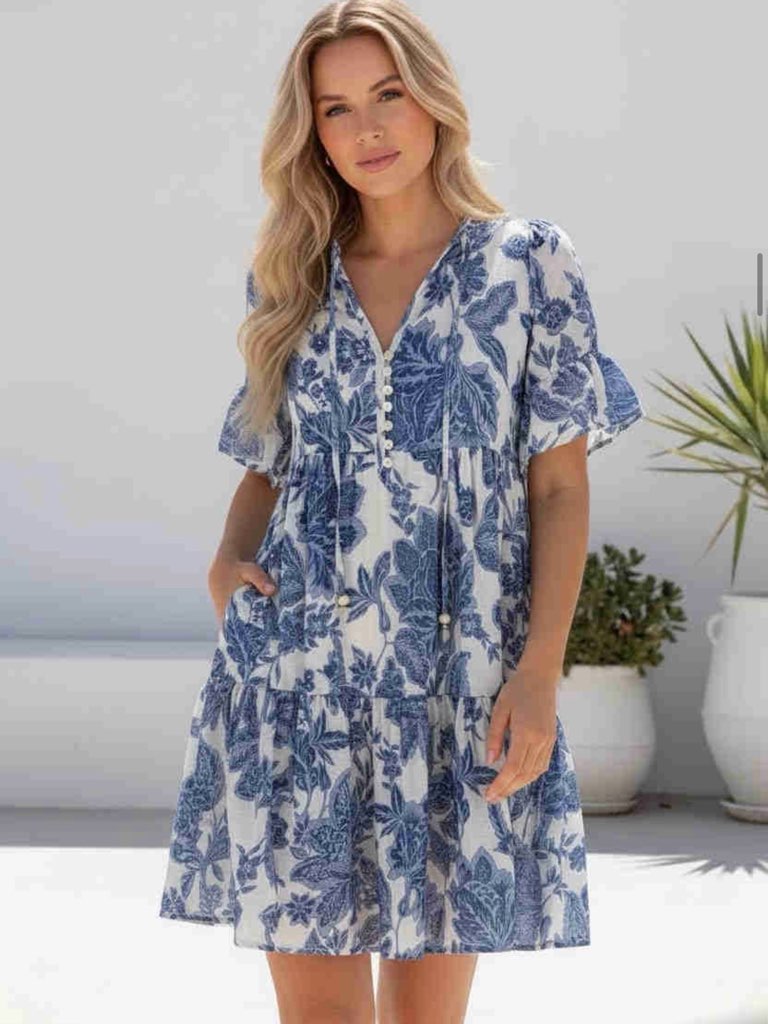 Emily dress blue