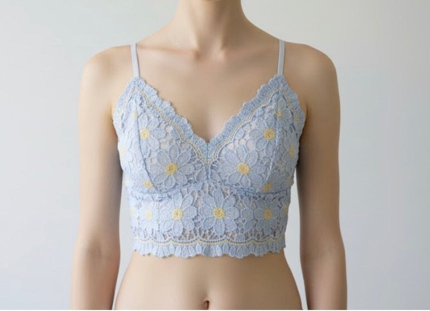 Wildflower Lace Cami blue
