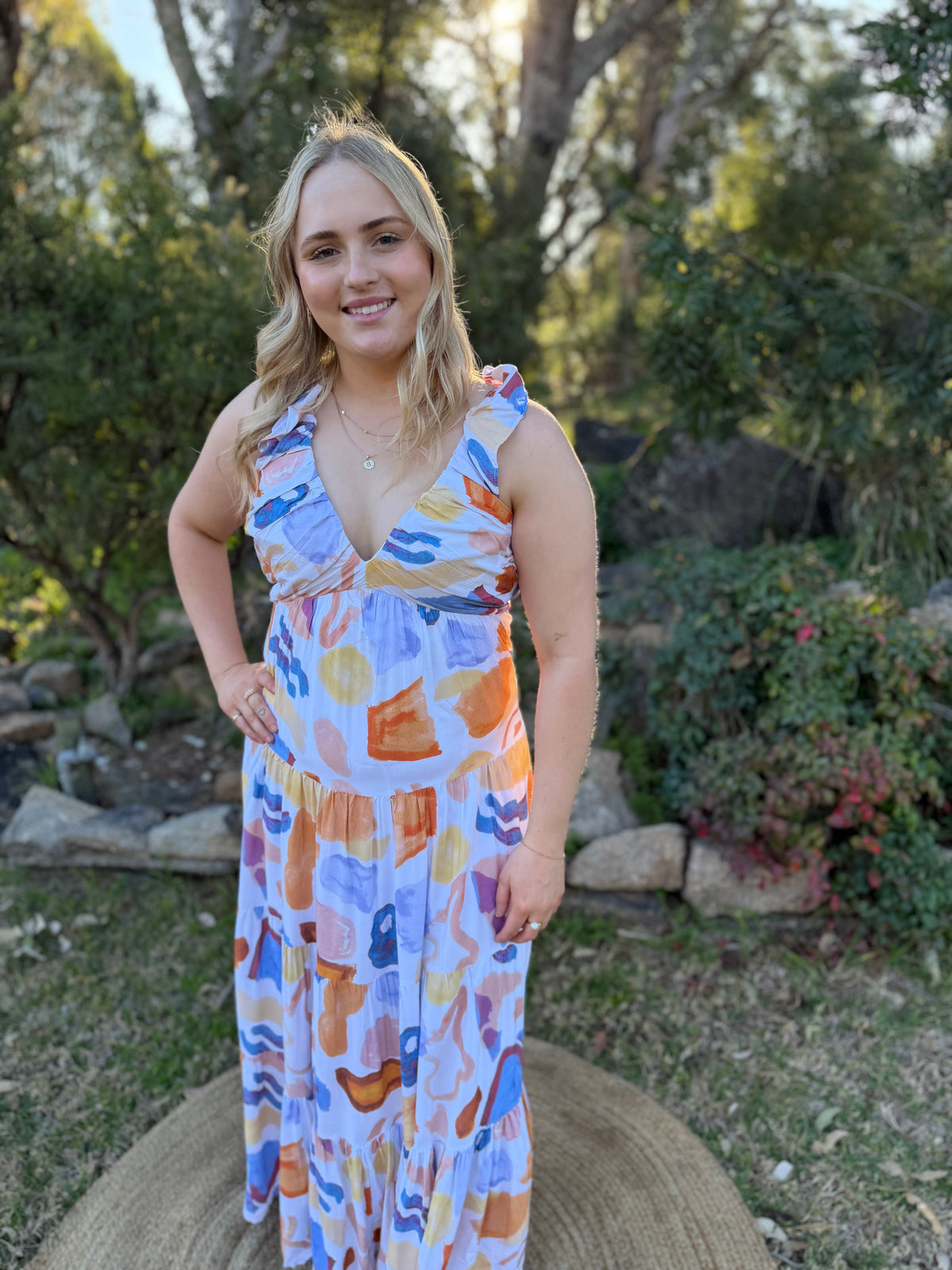 Summer Sketch Maxi Dress