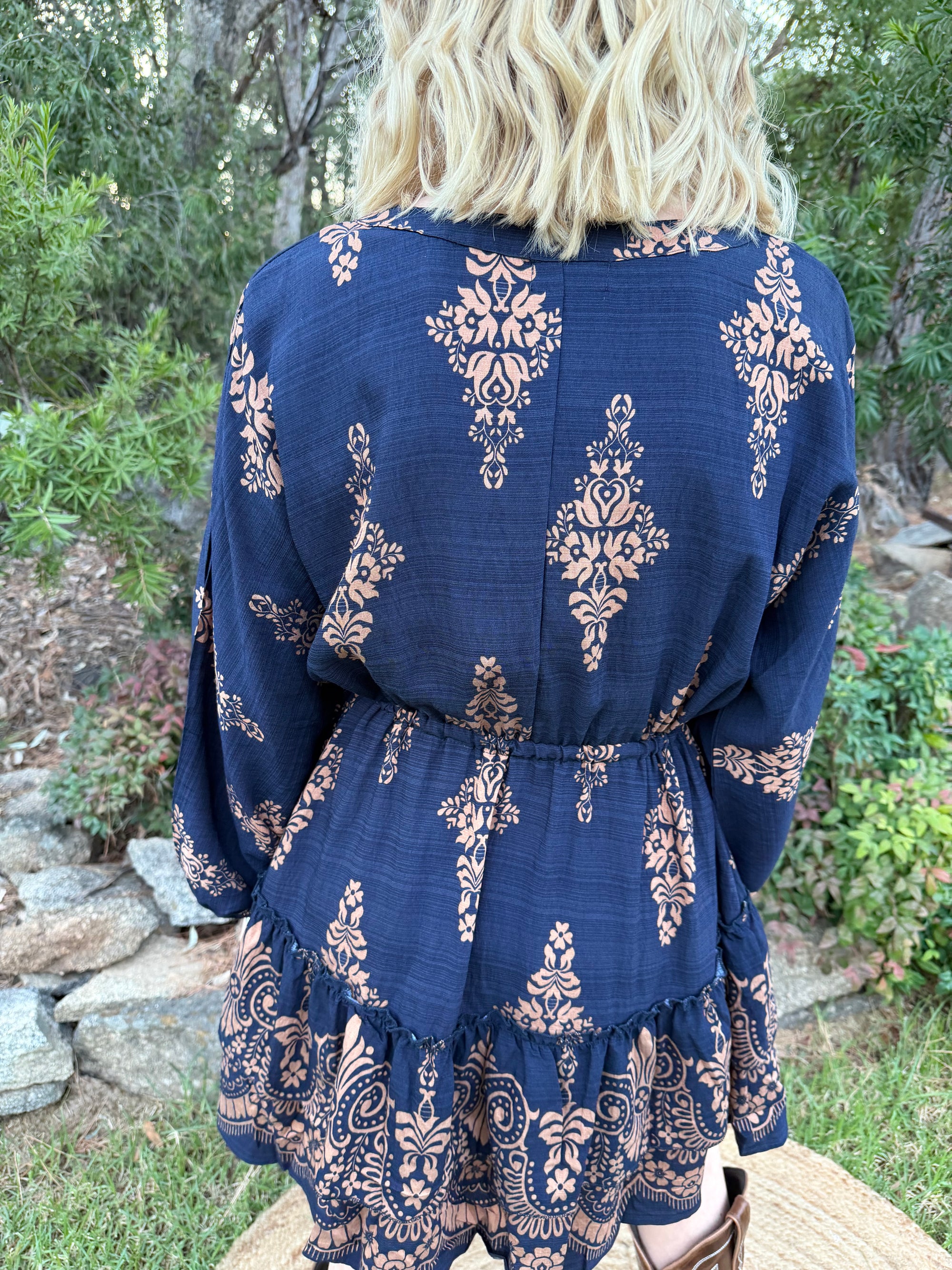 Midnight Boho Mini Dress