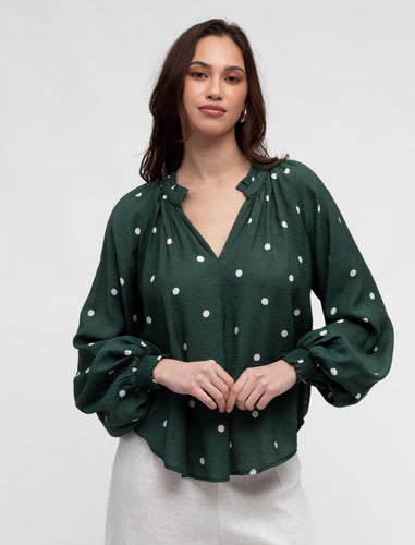 Dotted Delight Shirt - Green