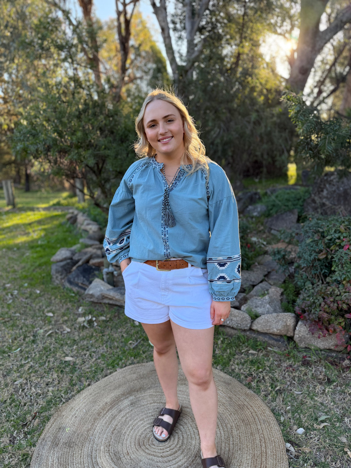The Mesa Blouse Blue