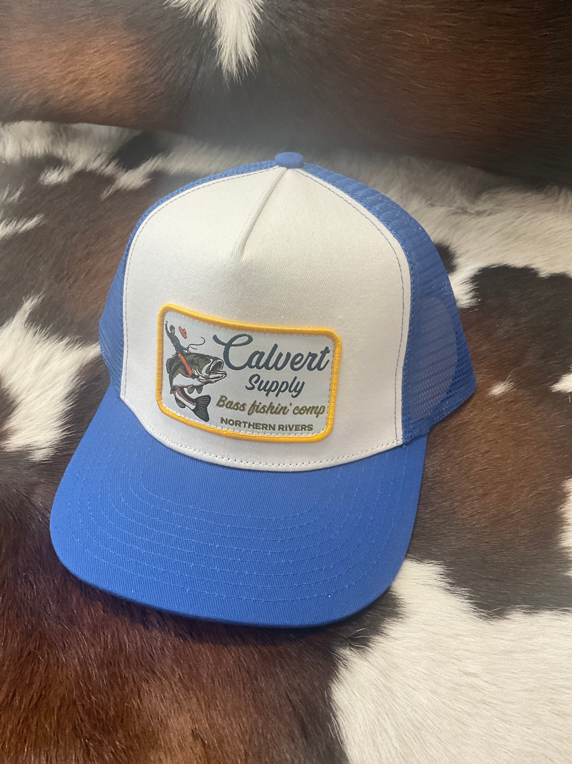 Blue bass fishing cap Calvert