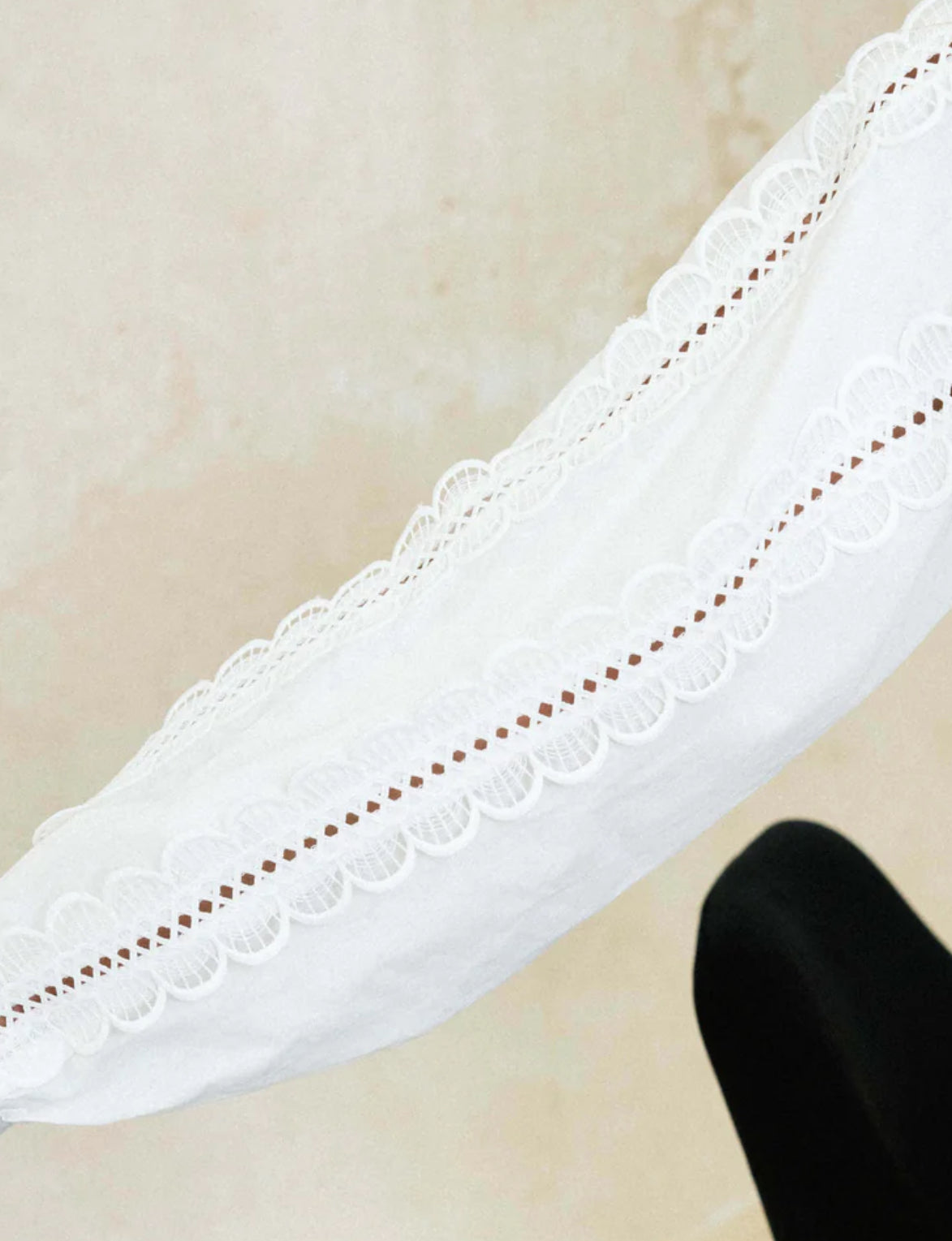 Isla Top ~ white Embroidered