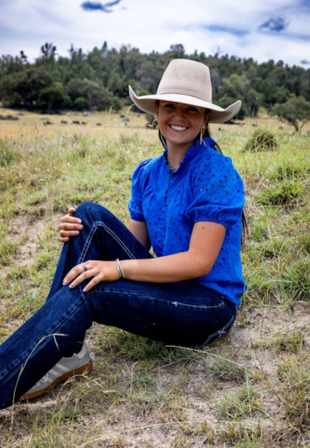 Holly Top - Blue