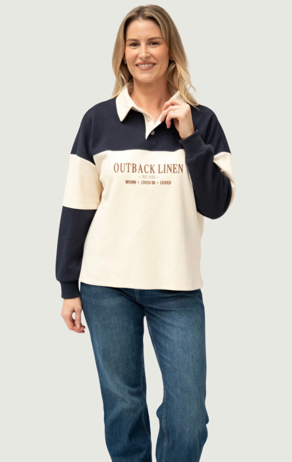 Rural outback linen jersey