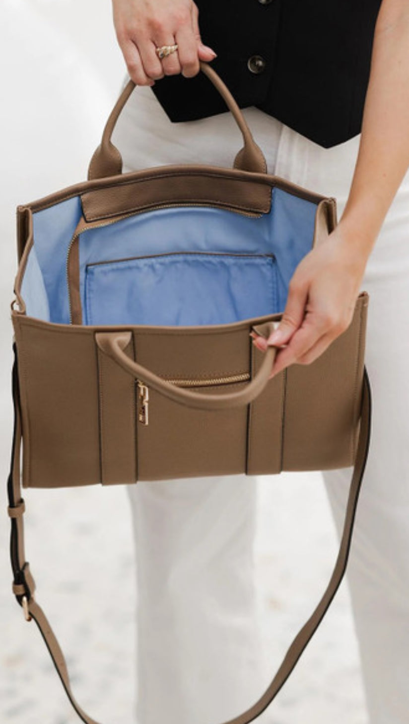 Manhattan Tote Bag- Coffee