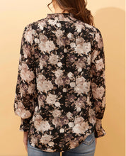 DIANA ABSTRACT PRINT BLOUSE- Rose