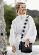 Kasey Crossbody Bag - Black stripe