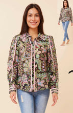 Midnight Paisley Blouse